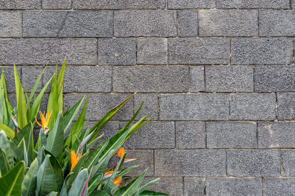Gray brick wall background
